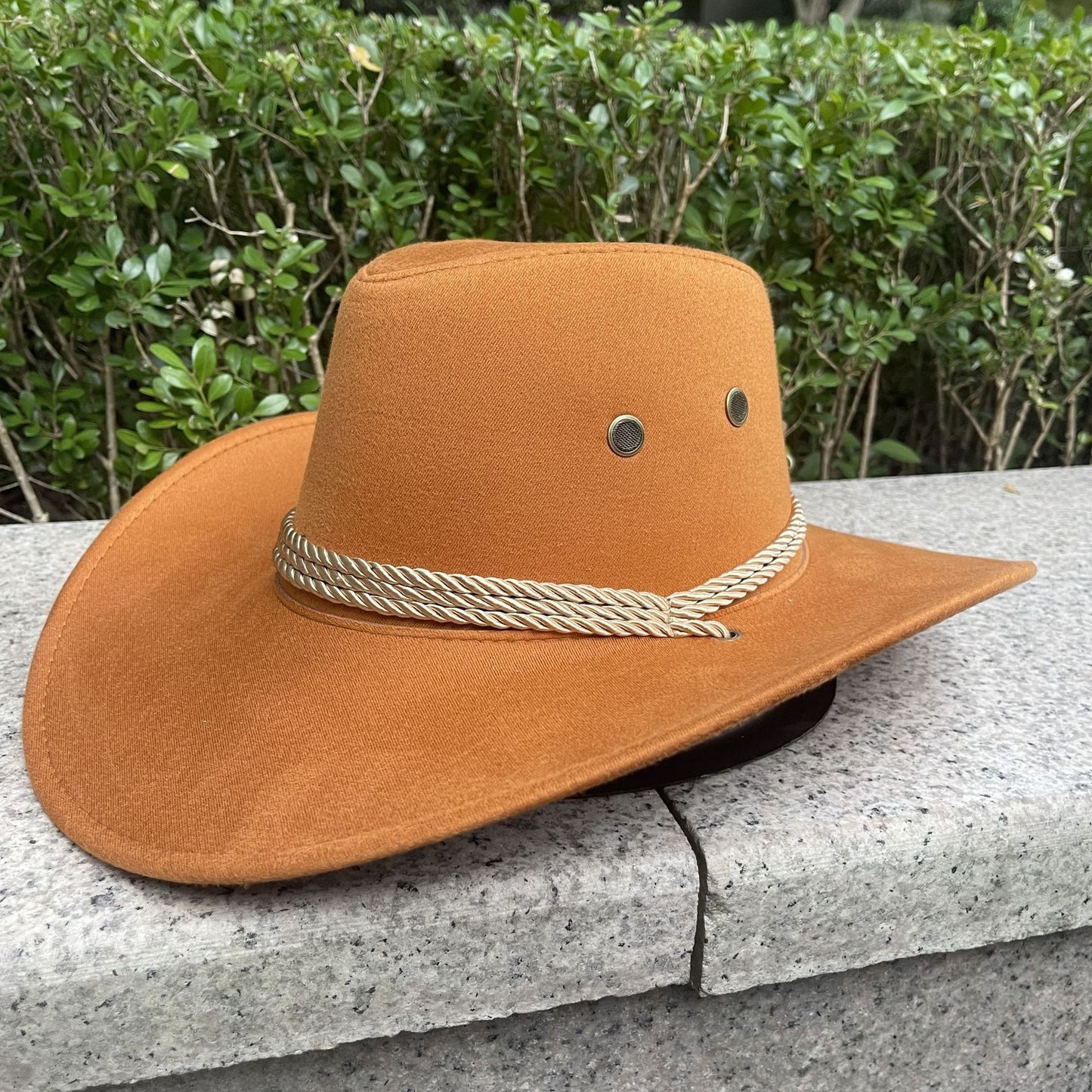 Woolen Hat Suede Western Denim Top Hat